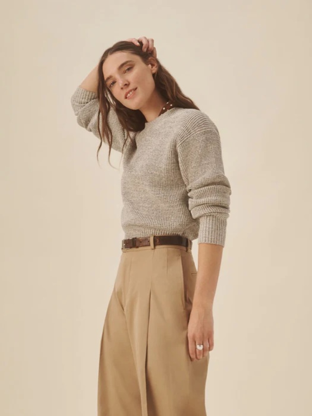 Buck Mason Seafarer Cotton Shrunken Crew Sweater - Picture 2 of 8